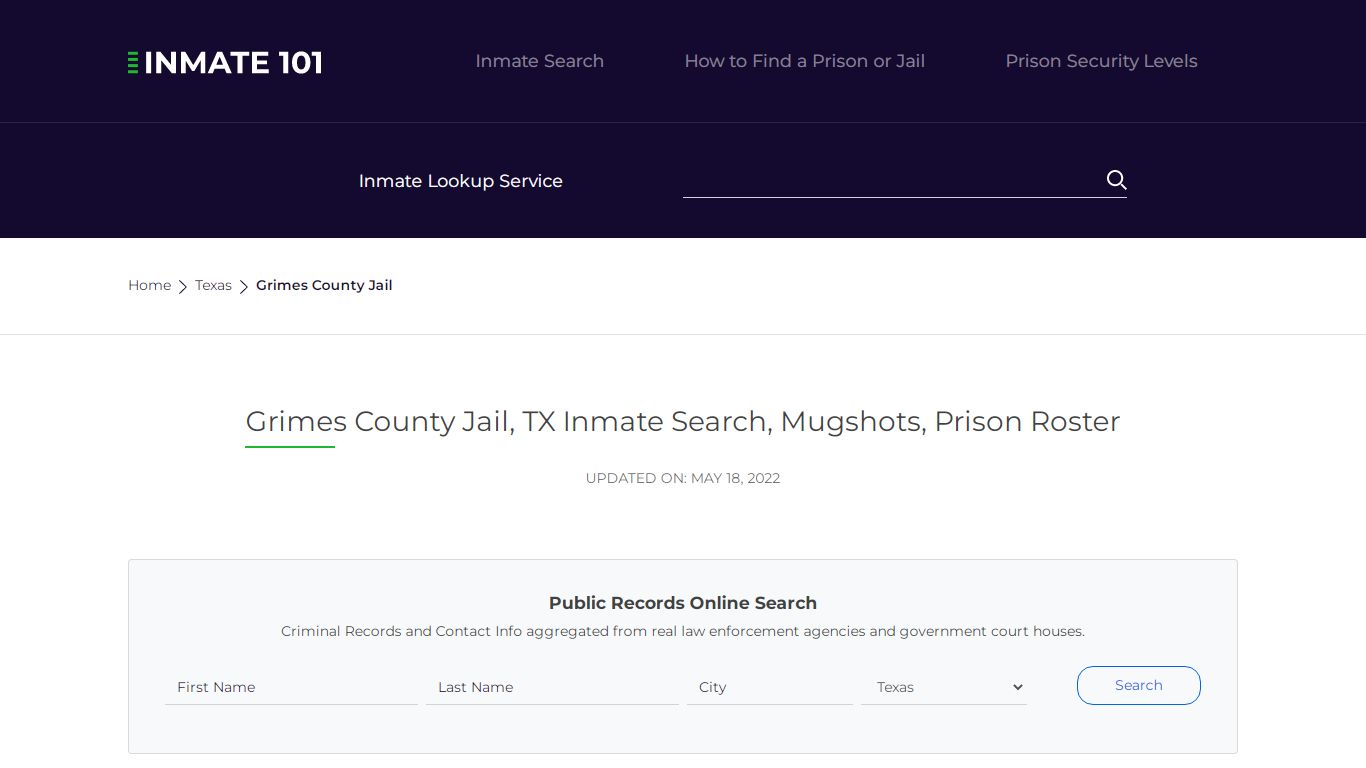 Grimes County Jail, TX Inmate Search, Mugshots, Prison Roster